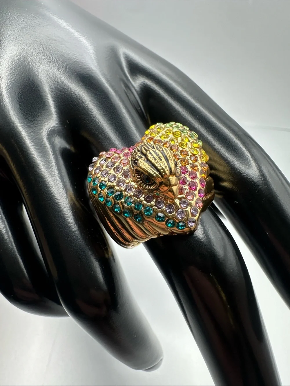 Kurt Geiger Eagle Heart Crystal ring